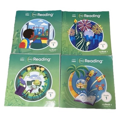 Into Reading Student Mybook Grade 1 Books 1,3,4,5 Mod 1/2, 5/6, 7/8, 9/10  Hmh