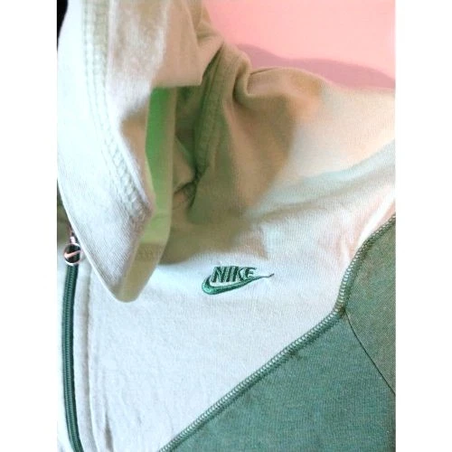 Nike женская толстовка с капюшоном M зеленый цвет блок пуловер разминка куртка Athletic - Изображение 4 из 4