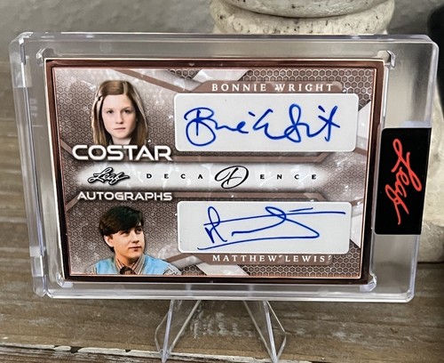 Bonnie Wright Matthew Lewis /10 Leaf Pop Century Decadence Costar Harry Potter
