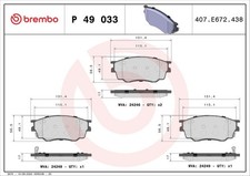 Bremsbelagsatz Vorne Sumitomo-System für Mazda 6 Hatchback GG Limo 626 V 00-07