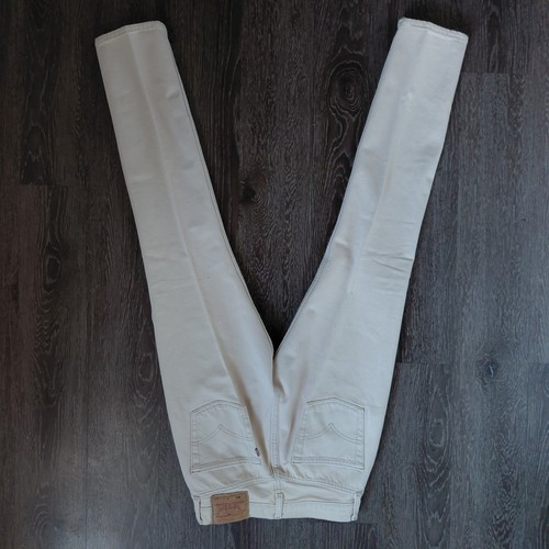 VTG 1998 Levi's 501  Jeans Women 29x32 Cream Off White Made in USA - Picture 5 of 12