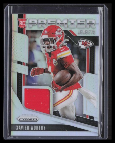 2024 Xavier Worthy Silver Prizm #PJ-XWY Premier Patch RC Chiefs