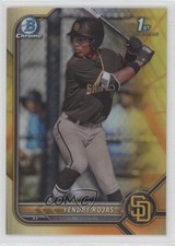 2022 Bowman Chrome Yellow & Orange Vapor Refractor 68/75 Yendry Rojas 15av