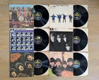 The Beatles Vinyl Records X6. Black & Yellow UK Press! F/F. Rubber Soul, Etc LPs