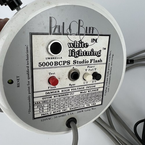 White Lightning 5000 BCPS Studio Flash Monolight Strobe – Paul Buff - Picture 4 of 6