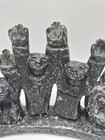Vintage Brutalist Cast Metal Hannukah Menorah by Ellen Lord Judaica — photo 4