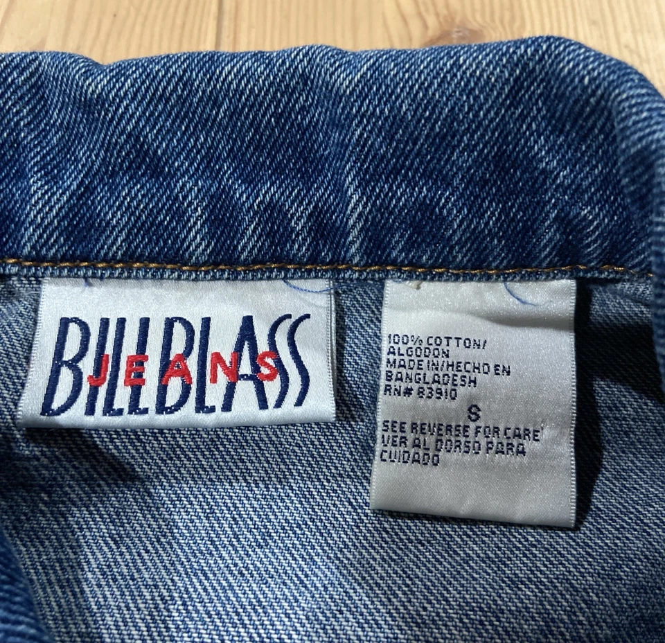 Chaqueta vaquera vintage Bill Blass talla pequeña Foto 2 de 4