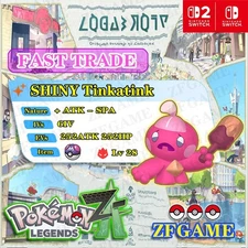 ✨6IV SHINY Tinkatink + EVS 🚀 POKEMON LEGENDS ZA✨Online delivery⚡ALPHA