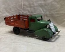 1930  s Wyandotte Pressed Steel Stake Truck Toy Red  Green Nice Truck
