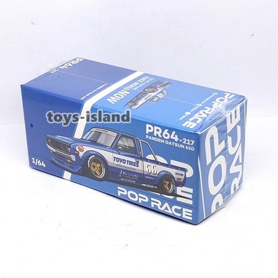 POPRACE PR64-217 Pandem Datsun 620 Blue 1/64 NEW POP RACE DIECAST