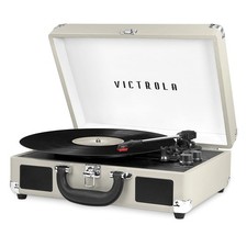 Journey Suitcase Record Player - Light Grey - Factory Direct