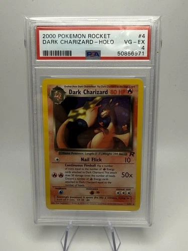 2000 Pokémon Rocket Dark Charizard Holo #4 PSA 4