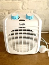 Moretti Compact Dual Setting Fan Heater, Cooler. 1800-2000Watt. Model MOFH16U-BL