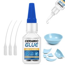 Ceramic Glue Repair Kit, 30g for Pottery, 1 Pack, Clear