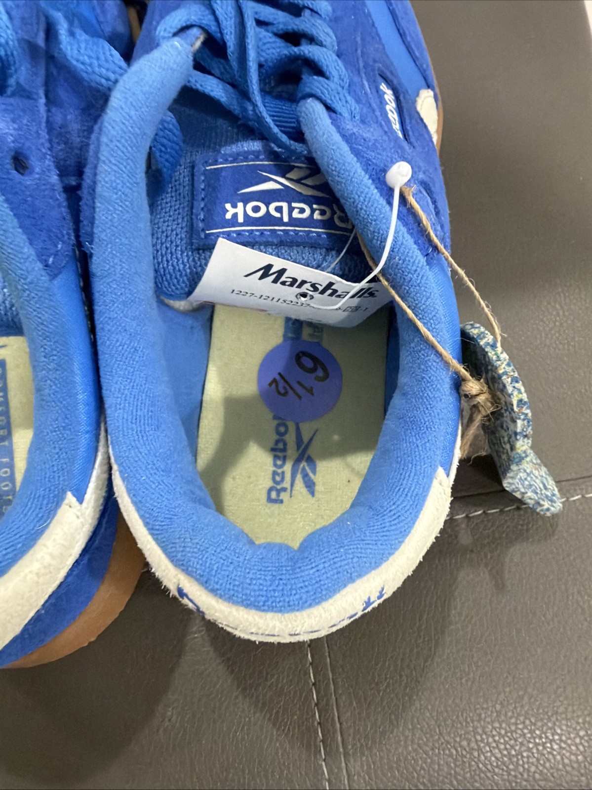 REEBOK Forte Lounger Blue Suede Leather Retro Sneakers Women's Size 6.5 thumbnail 3