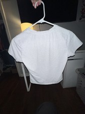 Camiseta Mujer Bebé Rue21 Blanca Talla M Manga Corta Cuello Redondo