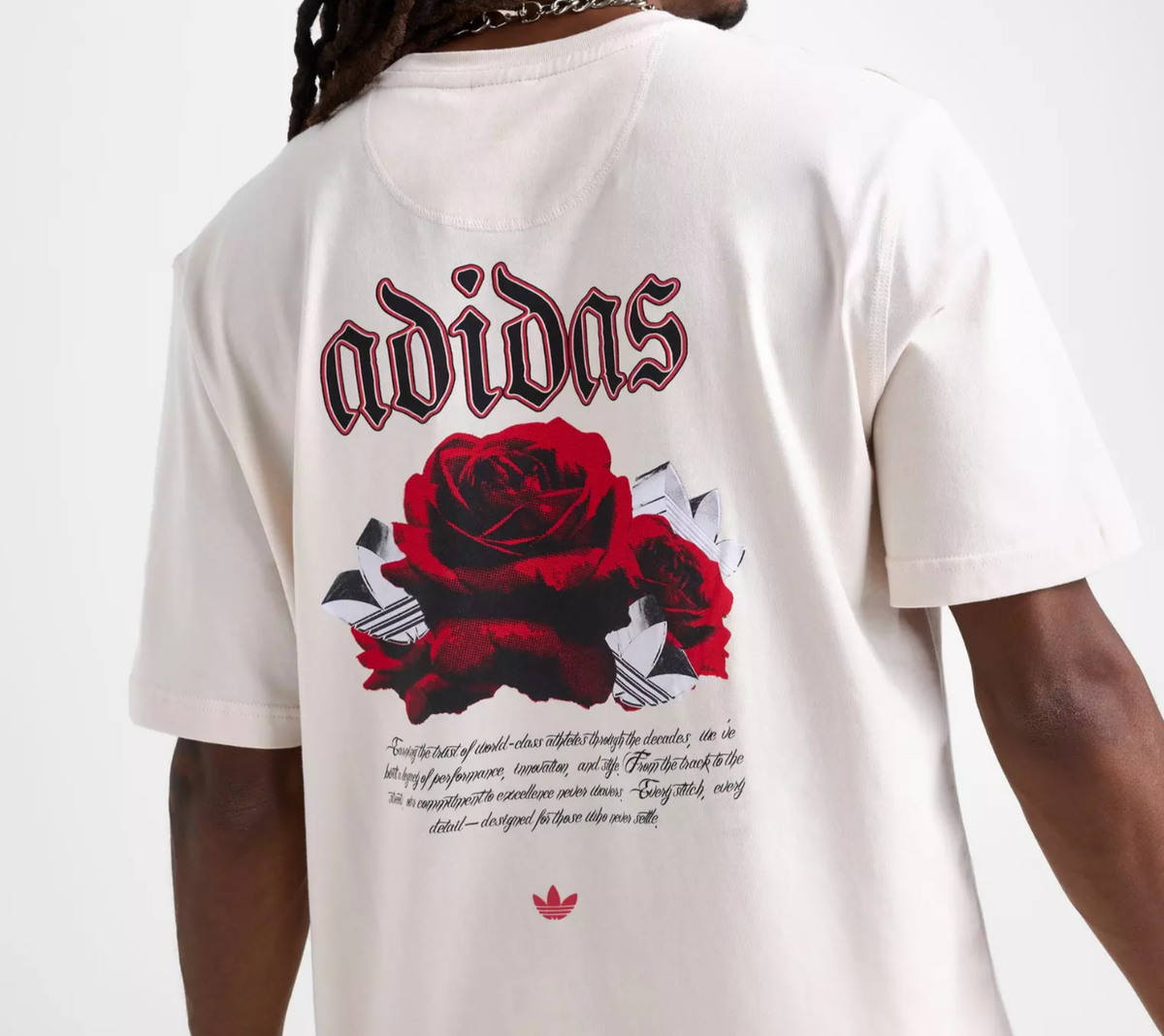 adidas ストライプラガーシャツ 96cm ボルドー NEW MEN'S ADIDAS ORIGINALS ROSE TREFOIL TEE SHIRT ~SIZE XL #KR8876