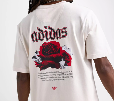 NEW MEN'S ADIDAS ORIGINALS ROSE TREFOIL TEE SHIRT ~SIZE XL #KR8876