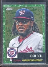 Josh Bell 2022 Topps Chrome Platinum Toile White/Green Refractor #472 (3/99)