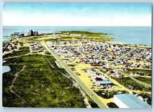 1965 Manitoba Canada Postcard Town Churchill Ville De Birds Eye View Buildings