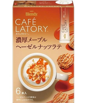 AGF Blendy, Cafe Latory Stick Rich Maple Hazelnut Latte (6 sticks) [Japan]