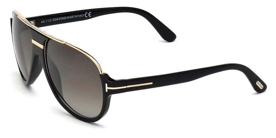 Новые мужские солнцезащитные очки Tom Ford Dimitry FT0334 01P черные градиентные зеленые 59 мм - Изображение 4 из 4