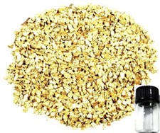 10 PIECE ALASKAN NATURAL PURE GOLD NUGGETS WITH BOTTLE (#B252)