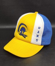 Rare Vintage Los Angeles Rams Krystal Cap Tag Lucky Stripes NFL Snapback Hat