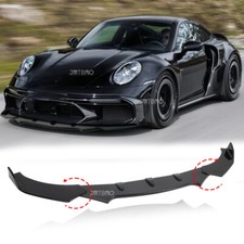 Car For Porsche 911 Coupe Gt Front Bumper Lip Spoiler Chin Splitter Gloss Black