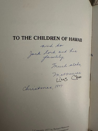 Actor Jack Lord Hawaii 5-O Estate Hawaiian Christmas Plus Letter to Jack Lord - Bild 9 von 14