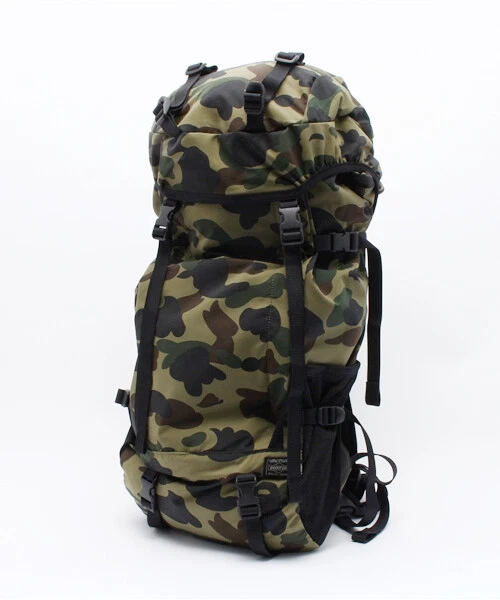A BATHING APE Backpack BAPE PORTER PORTER 1ST CAMO RUCK SACK