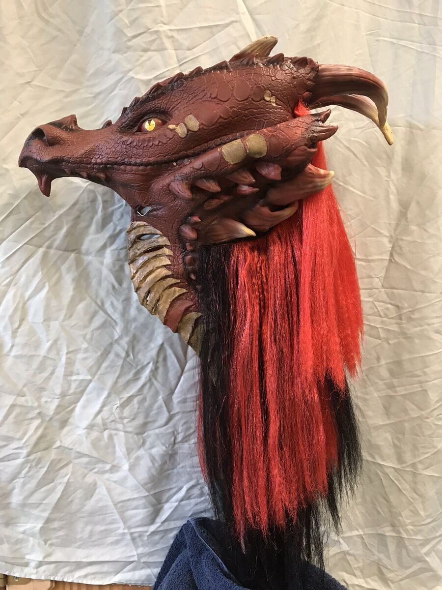 Black and Red Dragon Mask