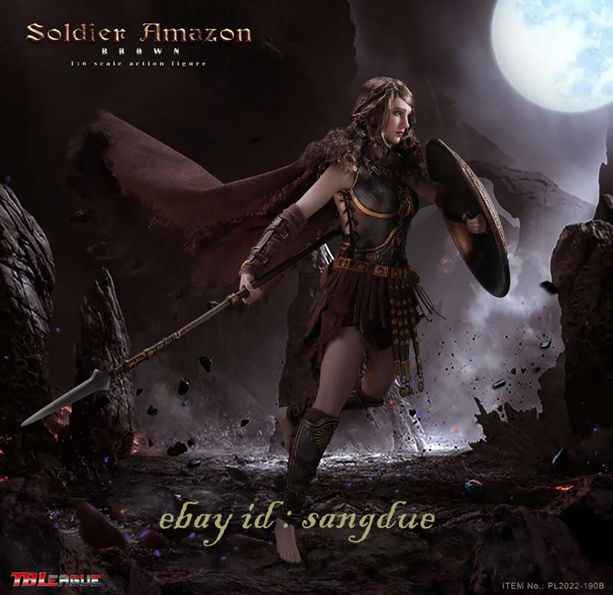 TBLeague 1/6 Female Figure Amazon Warrior Brown PL2022-190 Figure