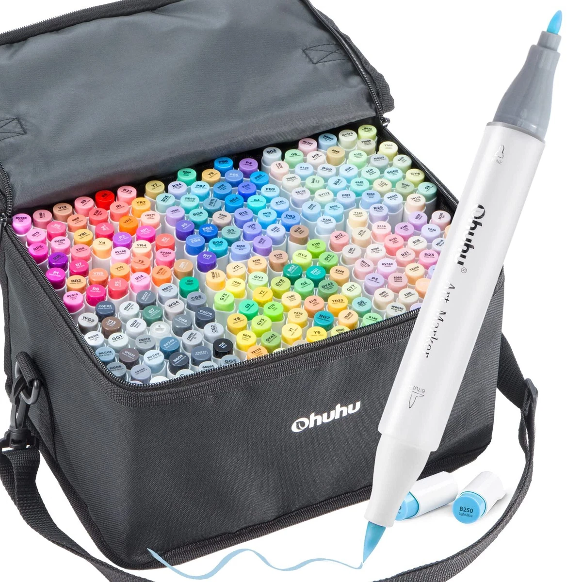 Ohuhu Marker Pen Brush Type 216 Colors 217 Pieces Professional