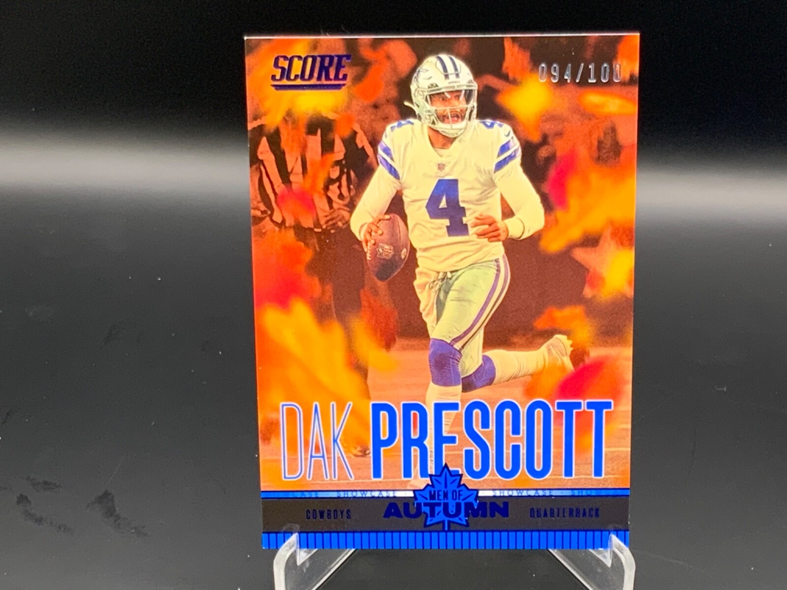 2023 Panini Score DAK PRESCOTT Men of Autumn 94/100 #10 Cowboys