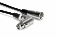 NEW Hosa Balanced Interconnect Right-angle XLR3F to XLR3M Cable 15 FT XFF-115 