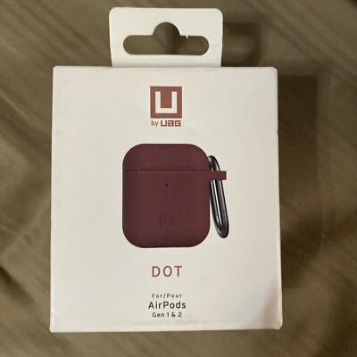 (U) by UAG Dot Series Case for Apple Airpods (1st/ 2nd Gen) - Aubergine