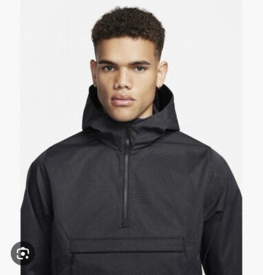 Nike Repel Unscripted Anorak 1/2 Zip Golf Jacket Black Sz Medium