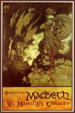 Macbeth Witches Prophecy Shakespeare Play Theater Vintage Poster Repro FREE S/H