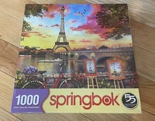 Springbok's 1000 Piece Jigsaw Puzzle Paris Sunset - Made in USA New And Sealed