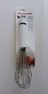 Kitchen Aid Utility Whisk - (White) KE060OHWHA (NEW)