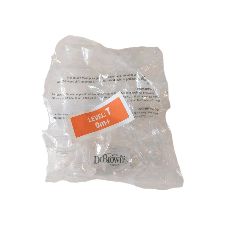Pezón de silicona Dr Brown's Natural Flow nivel estrecho T recién nacido (0 m+) paquete de 6 Foto 2 de 4