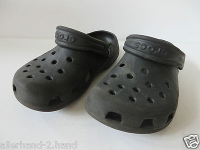 org. CROCS Gr 27 - 28 schwarz Boulder Colorado Hausschuhe Clogs Pantoffel Schuhe