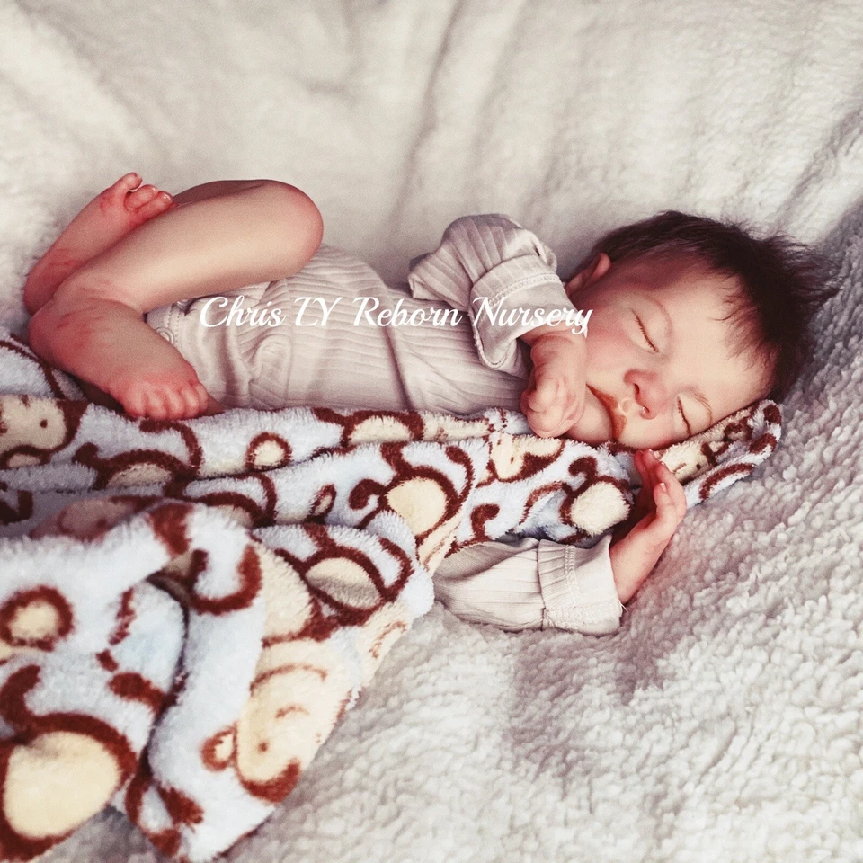 Muñeca bebé renacida Levi de Bonnie Brown hecha por Chris LY. 19 pulgadas. Foto 2 de 4