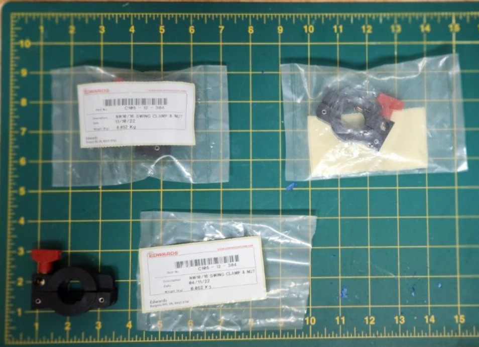 Edwards Swing Clamp & Nut, for NW 10-16 Polymer C105-12-304 VACUUM C10512304