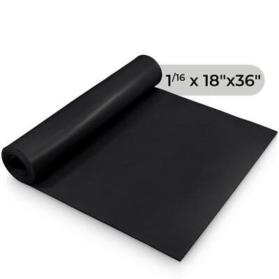 Black Silicone Sheet 60A 1/16 x 36 x 18 Rubber Mat Made in USA Gasket Material