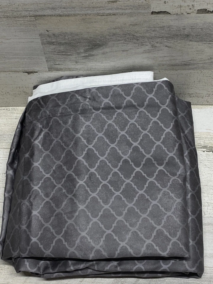 Falda de cama clásica Grand Bouquet King gris carbón Hotel Collection nueva Foto 2 de 4