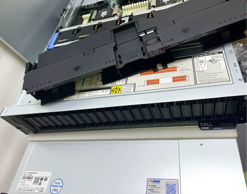 4 units DELL R7625 Server , 16x 2.5“ NVMe backplane , 2x H965i Raid controller- - Image 3 of 3