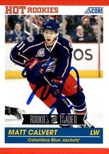 Matt Calvert - Signed 2011-12 Panini Hot Rookies Card #612