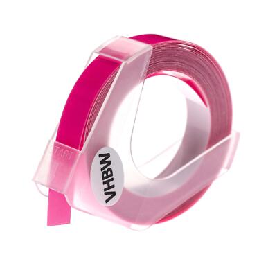 3D Schriftband für Dymo Organizer Xpress 12965 Weiß/Neon-Pink 9mm 3m